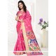 Unique Art Silk Pink Designer Traditional Saree