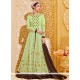 Deserving Embroidered Work Faux Georgette Long Choli Lehenga
