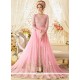 Specialised Pink Floor Length Designer Suit