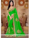 Modernistic Fancy Fabric Embroidered Work Saree