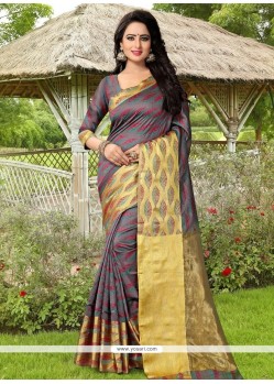 Refreshing Woven Work Banarasi Silk Traditional Saree