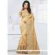 Modest Cream Designer Traditional Saree