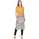 Alluring Faux Crepe Multi Colour Casual Kurti