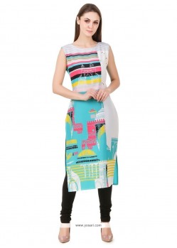 Masterly Faux Crepe Casual Kurti