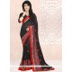 Affectionate Faux Georgette Embroidered Work Classic Designer Saree