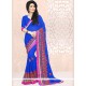 Integral Embroidered Work Faux Georgette Classic Designer Saree