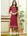 Cherubic Red Churidar Suit