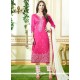 Affectionate Hot Pink Churidar Suit