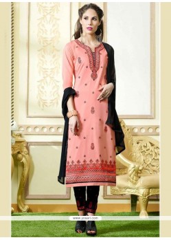 Unique Embroidered Work Churidar Suit