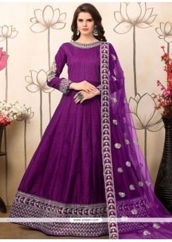 Adorable Embroidered Work Floor Length Anarkali Suit