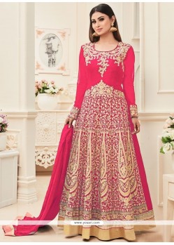 Mouni Roy Pink Floor Length Anarkali Suit