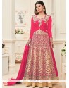 Mouni Roy Pink Floor Length Anarkali Suit