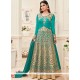 Mouni Roy Embroidered Work Banarasi Silk Floor Length Anarkali Suit