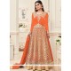 Mouni Roy Banarasi Silk Patch Border Work Floor Length Anarkali Suit