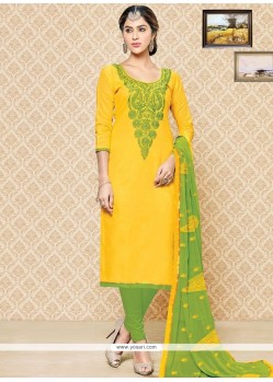 Urbane Cotton Churidar Suit