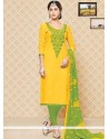 Urbane Cotton Churidar Suit