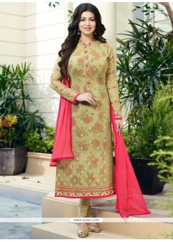 Ayesha Takia Green Churidar Designer Suit