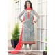 Ayesha Takia Grey Resham Work Churidar Designer Suit