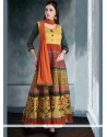 Royal Chanderi Print Work Readymade Suit