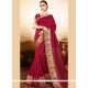 Conspicuous Art Silk Maroon Traditional Saree