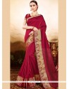 Conspicuous Art Silk Maroon Traditional Saree