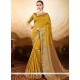 Sumptuous Mustard Weaving Work Art Silk Traditional Designer Saree