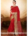 Blooming Art Silk Weaving Work Designer Traditional Saree