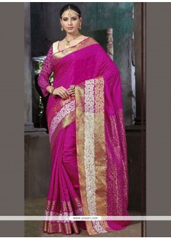 Flamboyant Art Silk Weaving Work Traditional Designer Saree