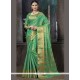 Weaving Art Silk Traditional Designer Saree In Sea Green