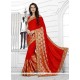 Wonderous Art Silk Red Traditional Saree