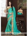 Capricious Sea Green Art Silk Designer Traditional Saree