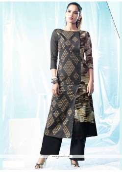 Vibrant Cotton Embroidered Work Designer Kurti