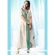 Titillating Off White Cotton Designer Kurti