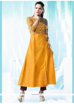 Delightful Embroidered Work Designer Kurti