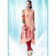 Fabulous Peach Cotton Designer Kurti