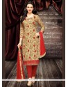 Magnetize Beige Churidar Designer Suit