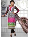 Cute Multi Colour Churidar Suit