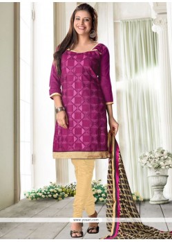 Preferable Print Work Churidar Suit