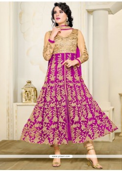 Pleasance Art Silk Embroidered Work Anarkali Suit