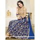 Elegant Blue Art Silk Anarkali Suit