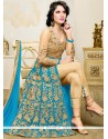 Eye-catchy Embroidered Work Anarkali Suit