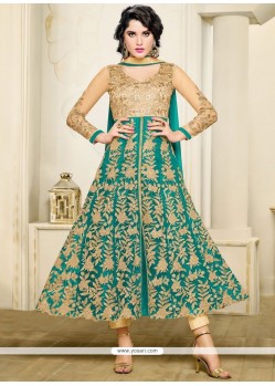 Fine Sea Green Anarkali Suit