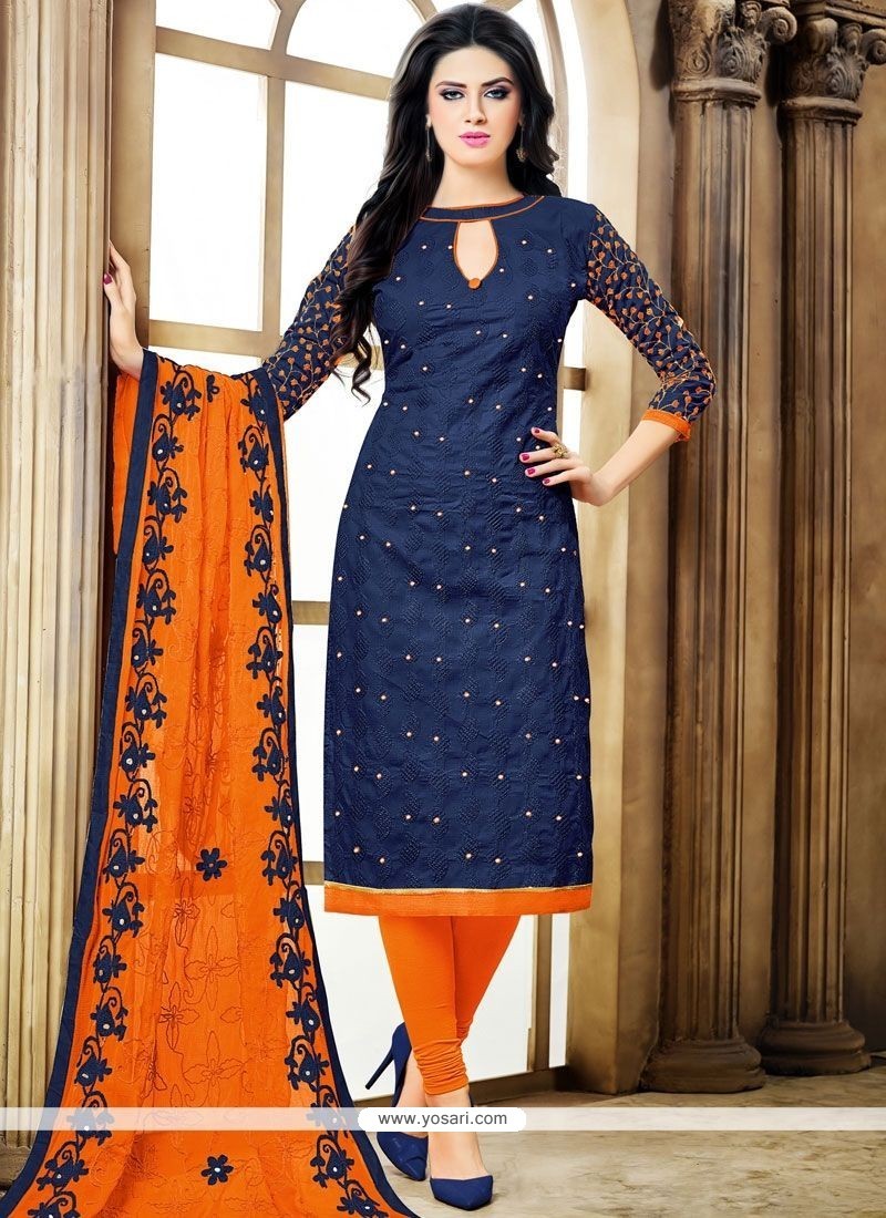 Buy Zesty Cotton Churidar Designer Suit | Churidar Salwar Suits