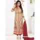 Ayesha Takia Beige Churidar Designer Suit