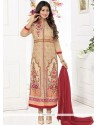 Ayesha Takia Beige Churidar Designer Suit