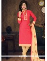 Superb Peach Churidar Suit