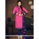 Refreshing Embroidered Work Churidar Suit