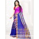 Pleasance Manipuri Silk Blue Casual Saree