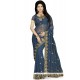 Dazzling Faux Georgette Embroidered Work Designer Saree