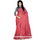 Hypnotizing Faux Chiffon Patch Border Work Designer Saree